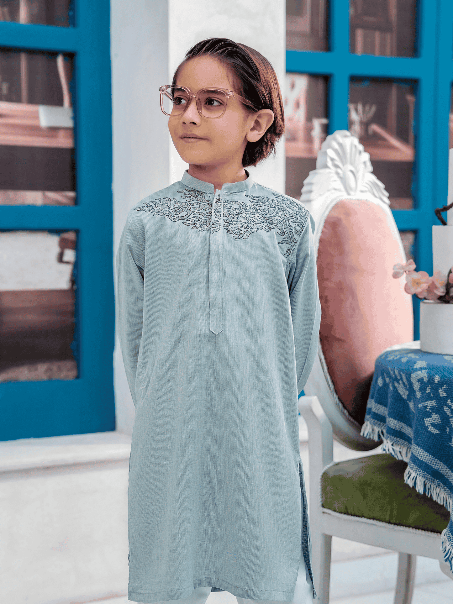 Boys Embroidered Kurta ART VB202-A