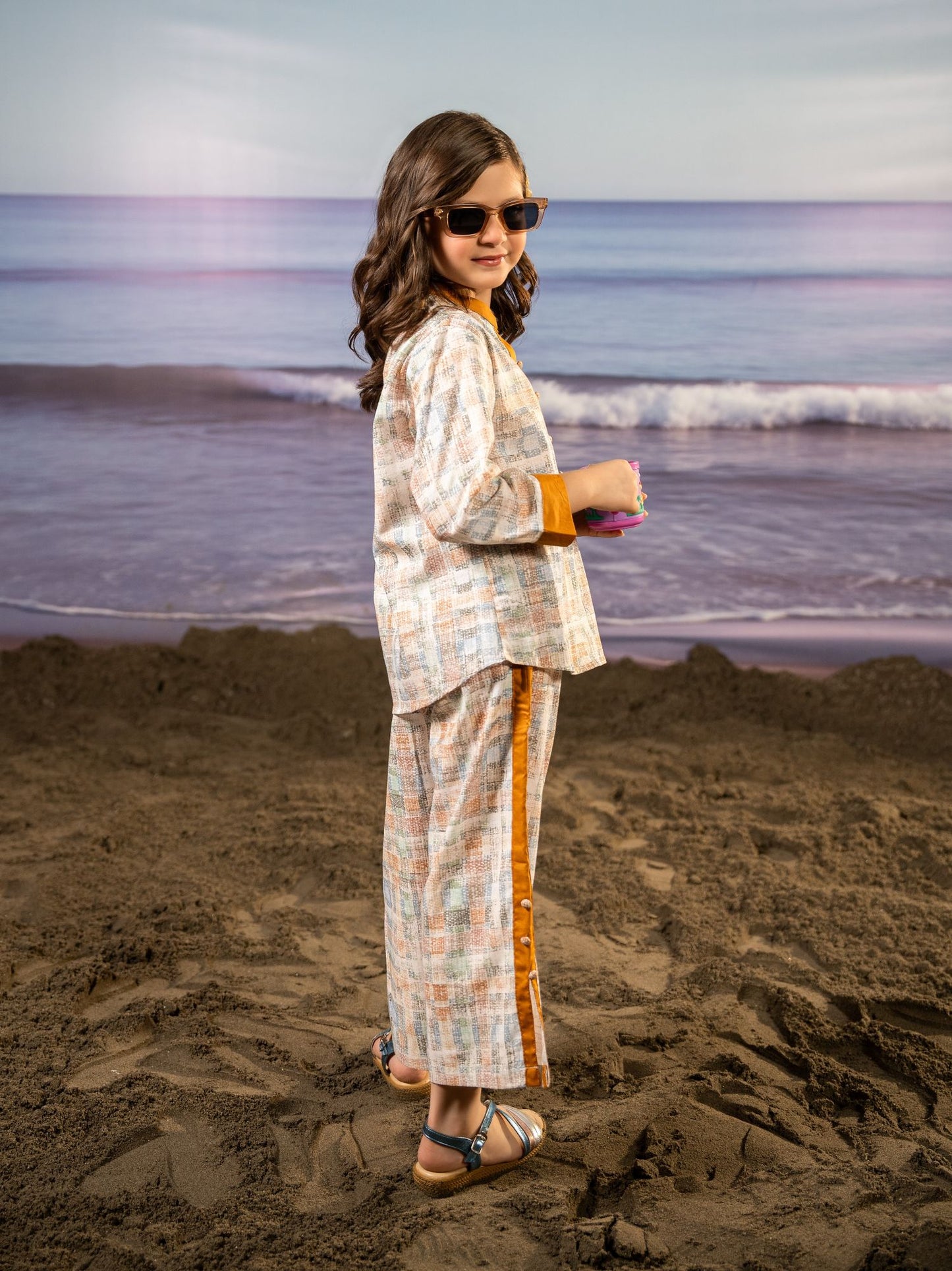 Printed Girls Co Ord Set VG167-A