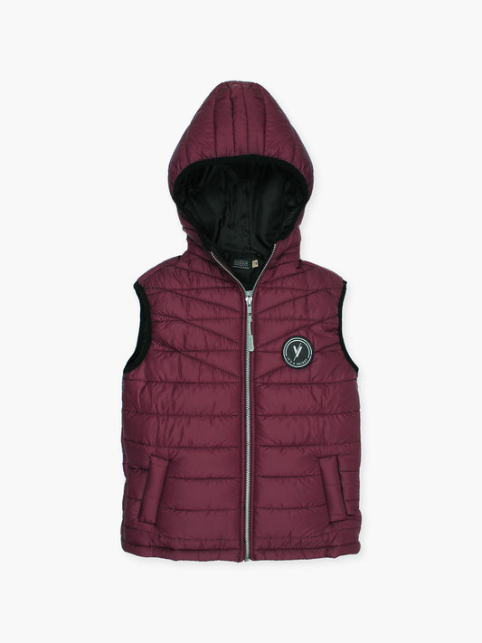 Sleeveless Hooded Puffer For Boys & Girls VJ72-A