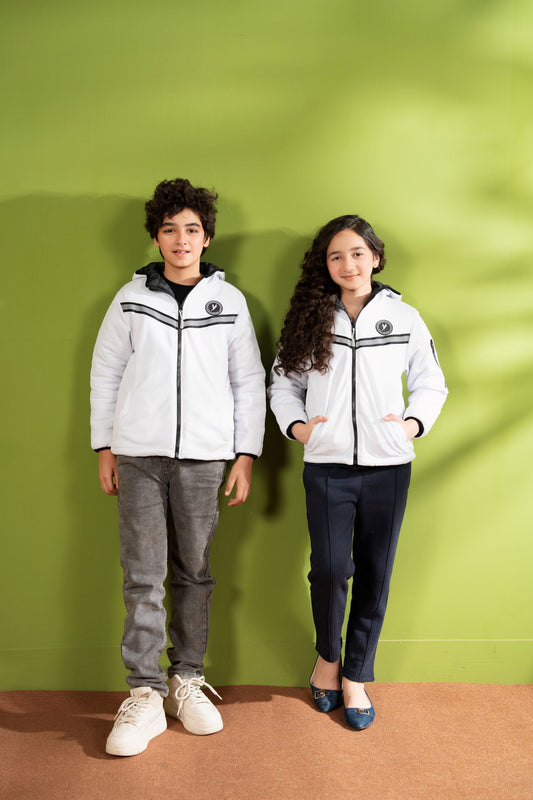 Full Sleeves Hooded Puffer Jacket Boys & Girls VJ79-A