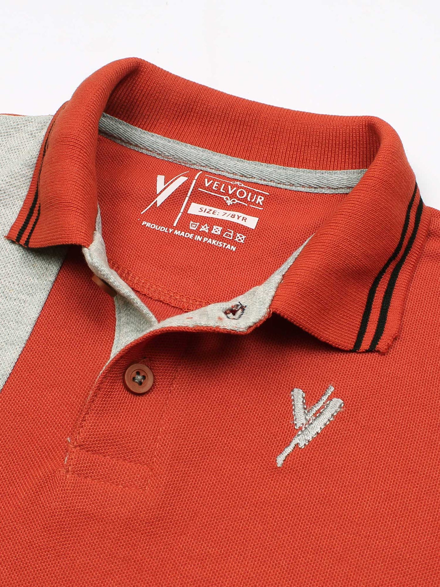 Tipping Collar Plain Polo Shirt VP12-I