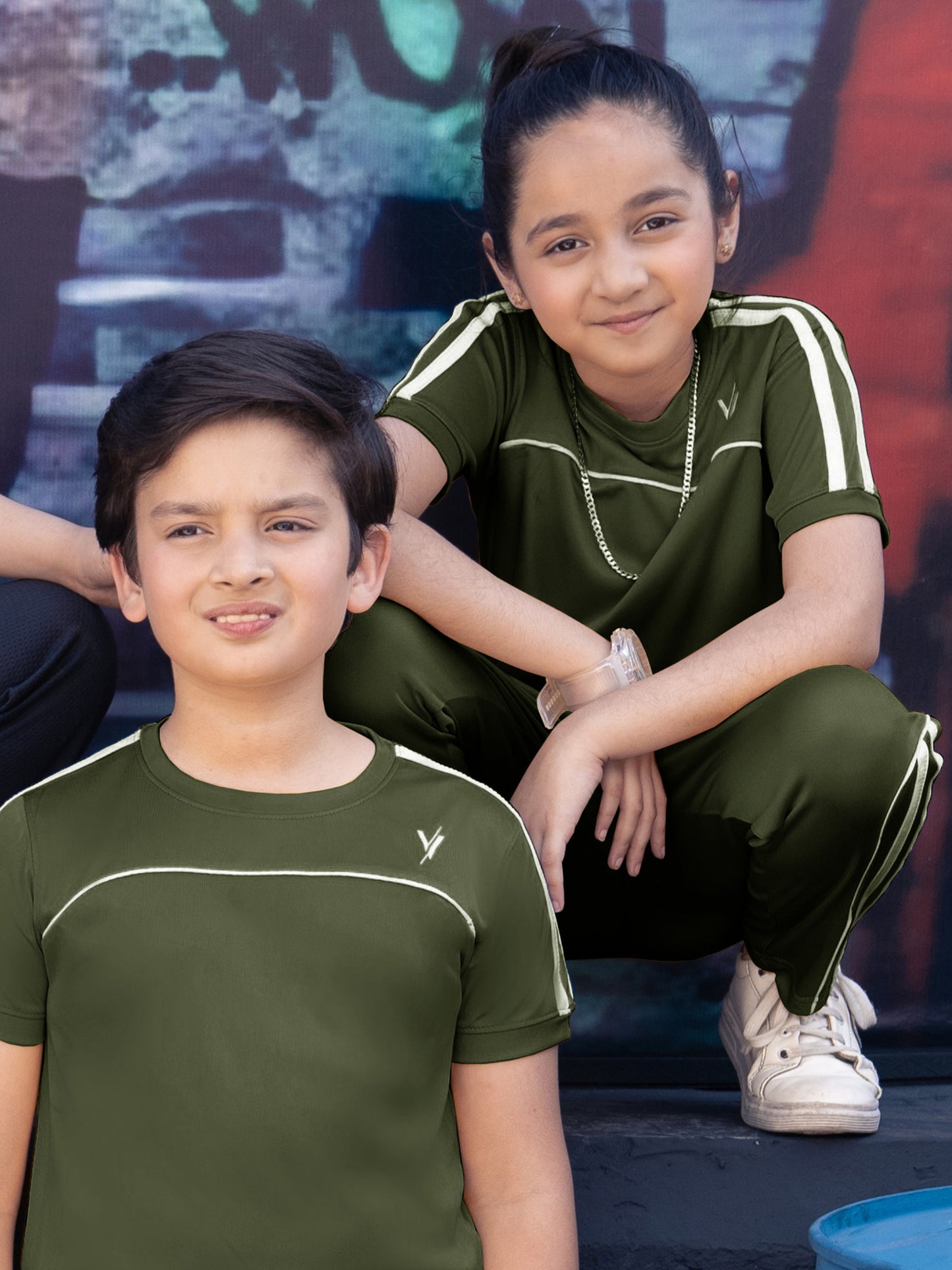 Tracksuit For Boys & Girls Poly athletic Fabric VST52-B
