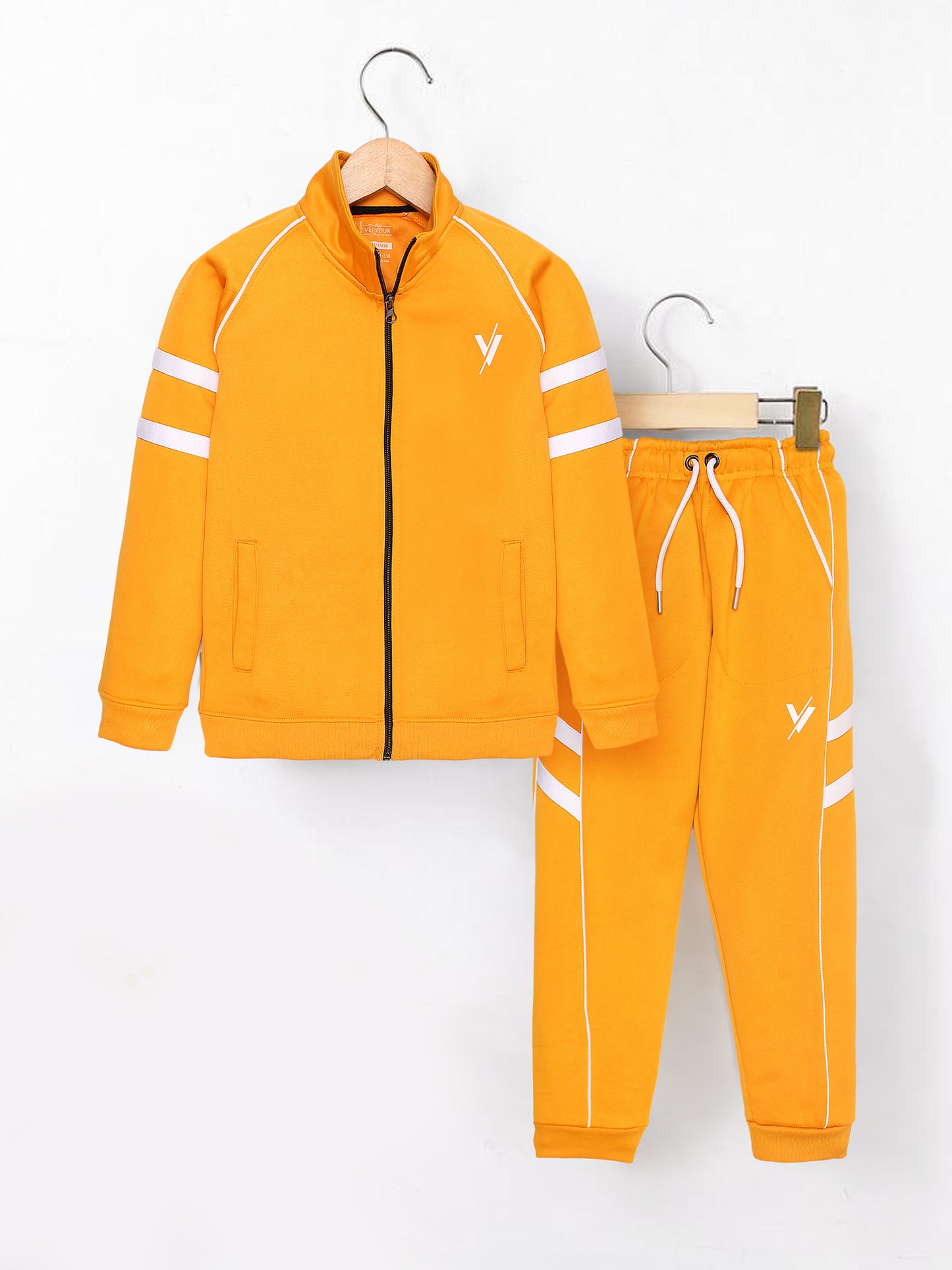 Mock Neck Tracksuit For Boys & Girls, Fleece #VWT21-C