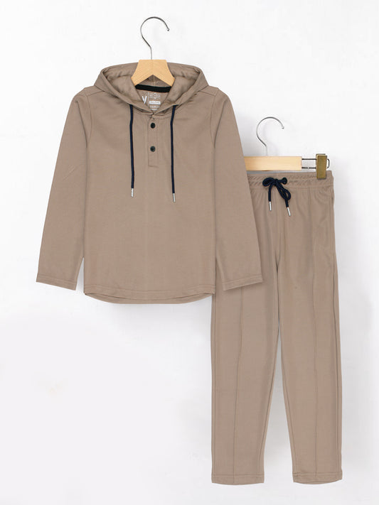 Hooded Tracksuit For Boys & Girls #VWT41-C