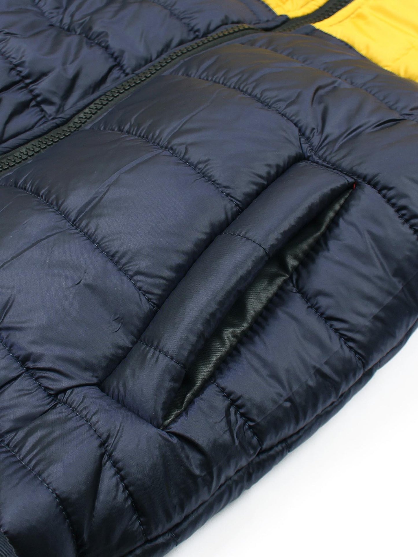 Full Sleeves Hooded Puffer Jacket Boys & Girls VJ010-A Yellow/Navy