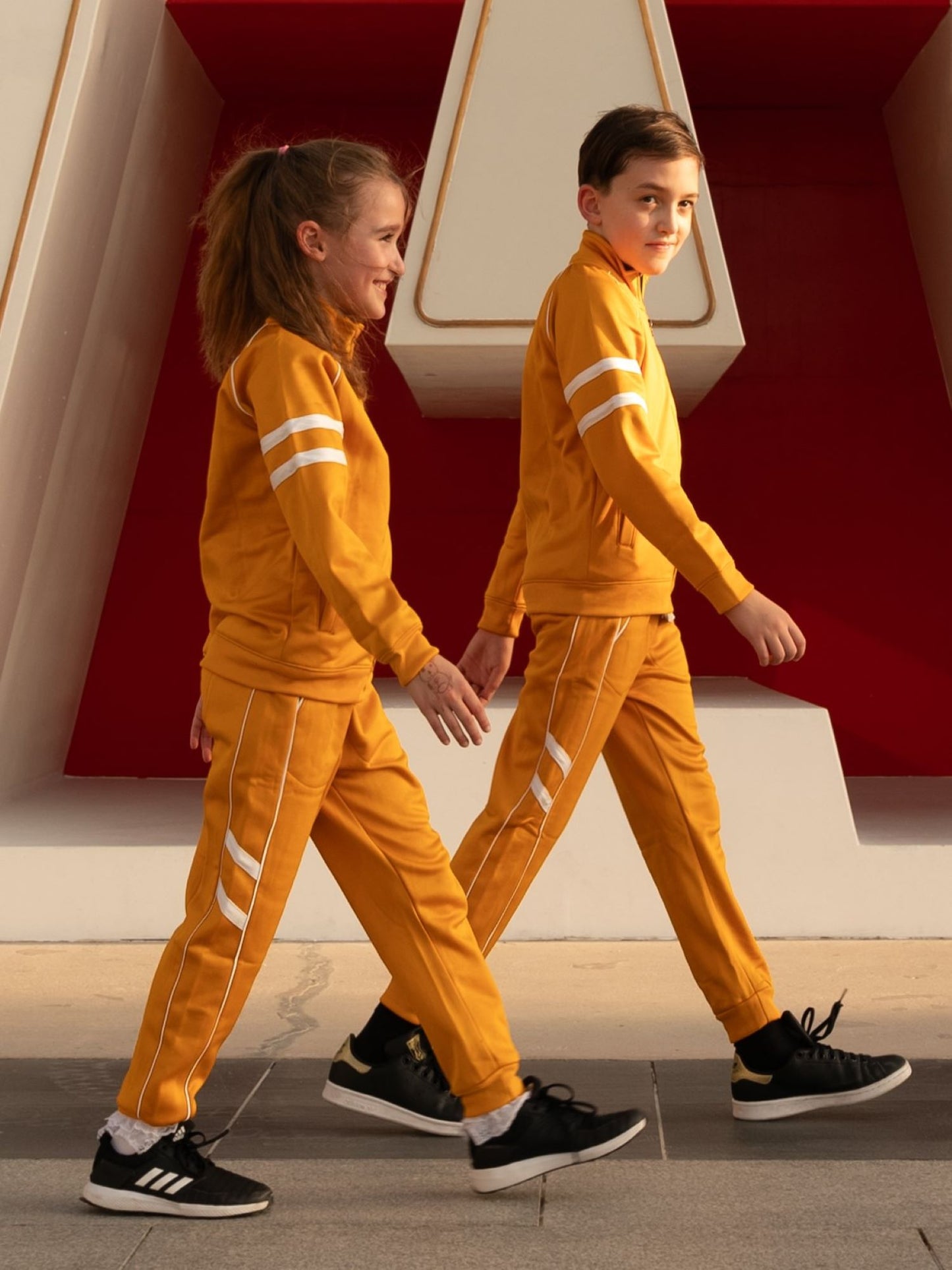 Mock Neck Tracksuit For Boys & Girls, Fleece #VWT21-C