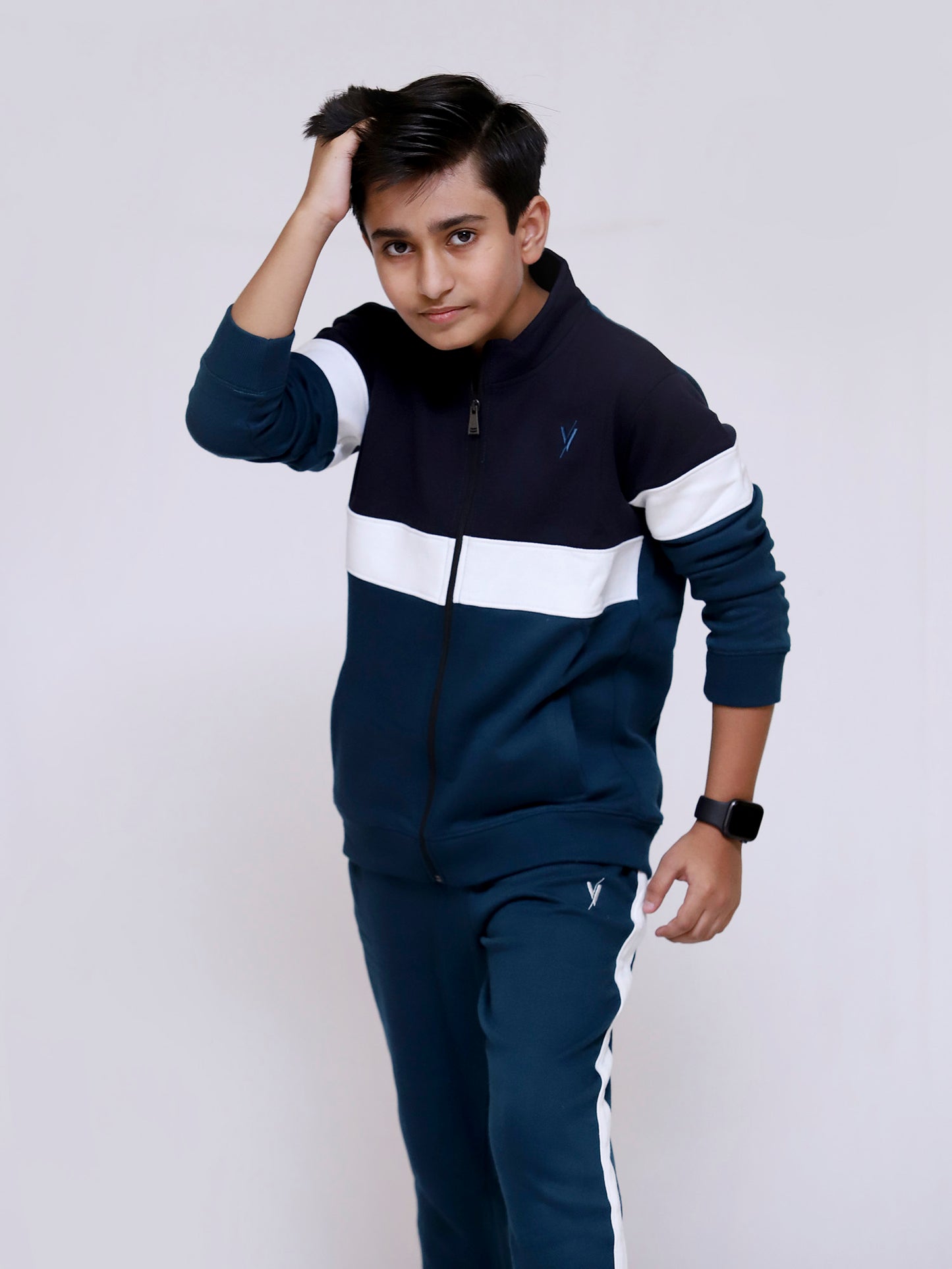 Hooded Tracksuit For Boys & Girls, Poly Athletic Fleece #VWT06-C