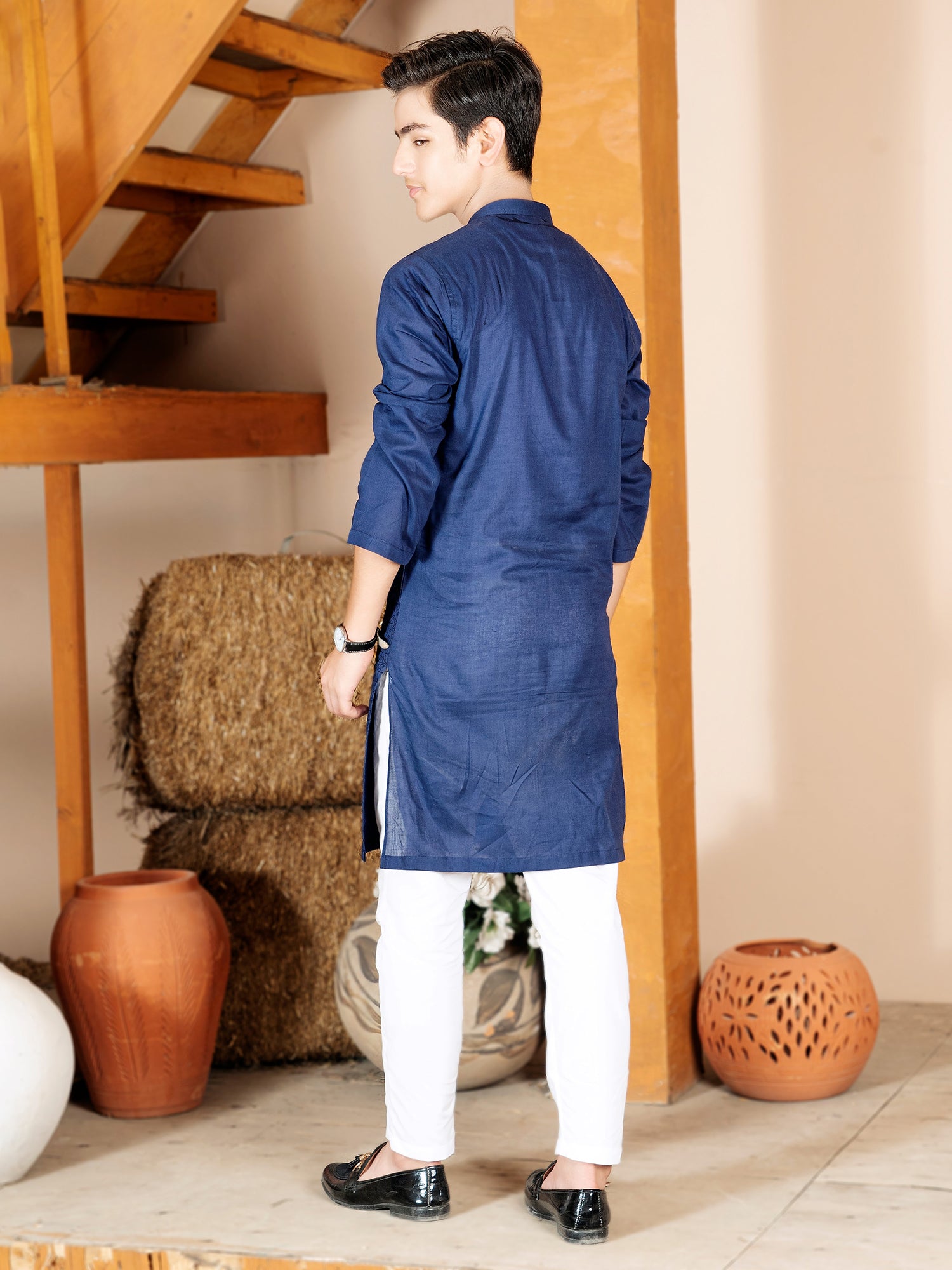 Velvour Boys Embroidered Kurta VB163
