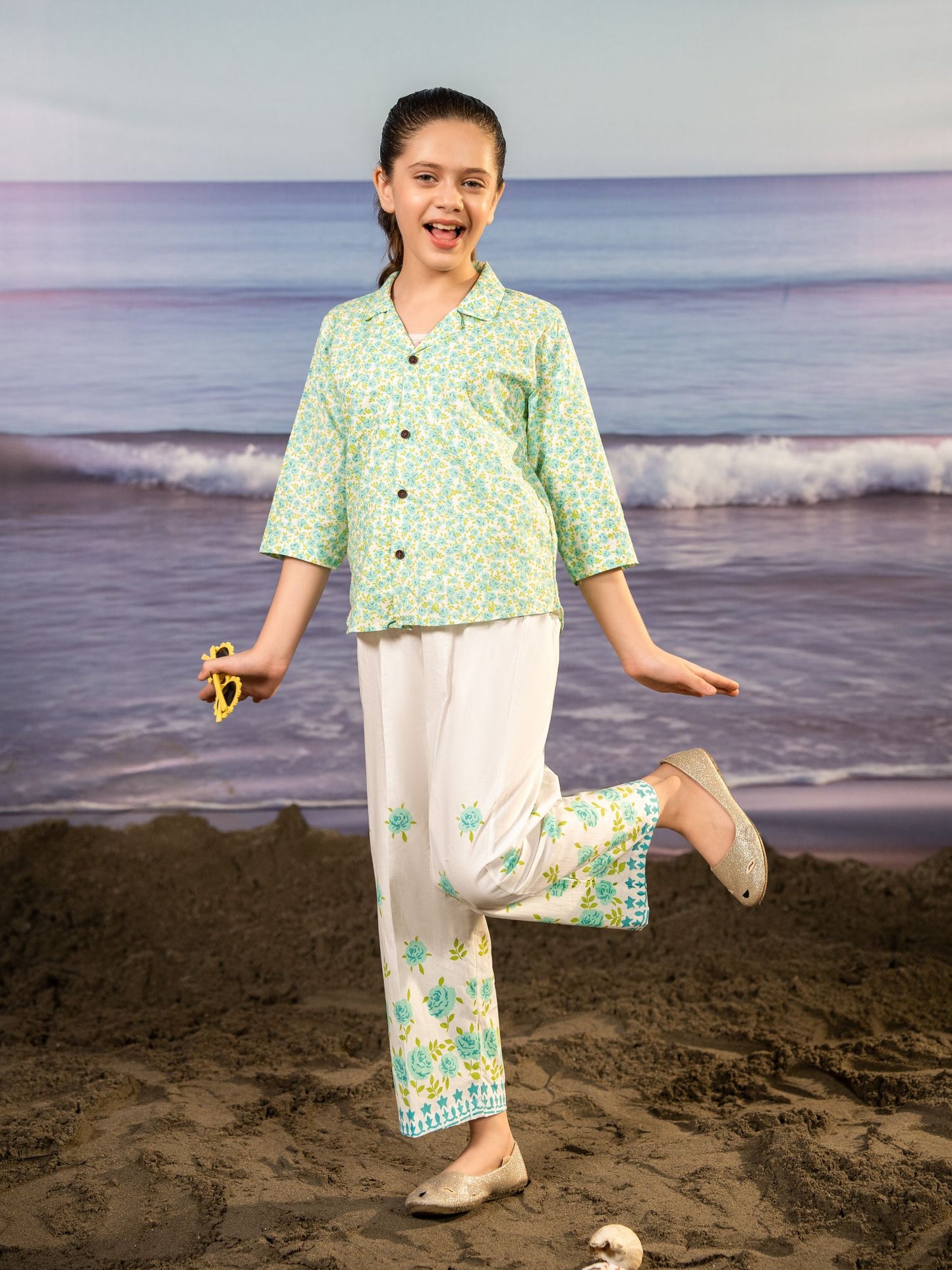 Printed Girls Co Ord Set VG161-A