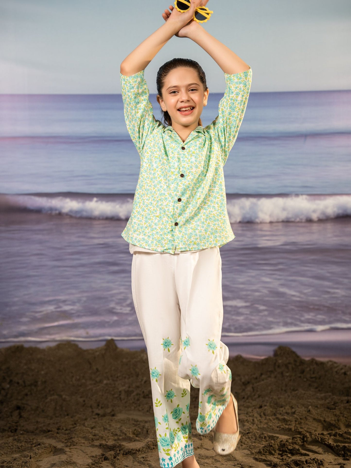 Printed Girls Co Ord Set VG161-A
