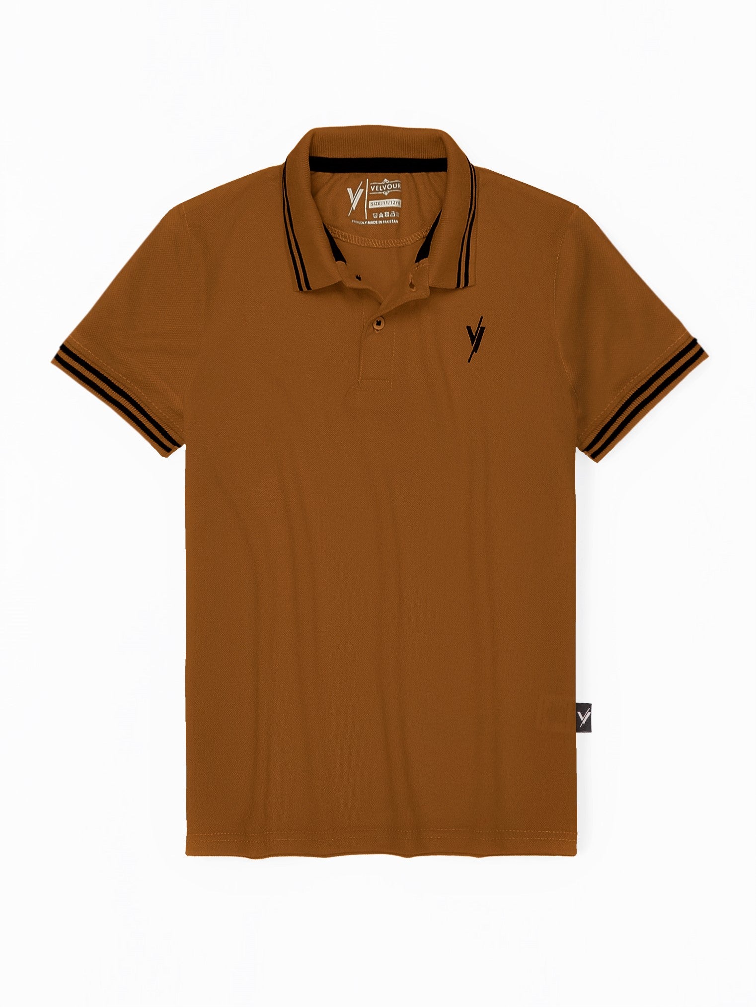 Tipping Collar Plain Polo Shirt VP11-F