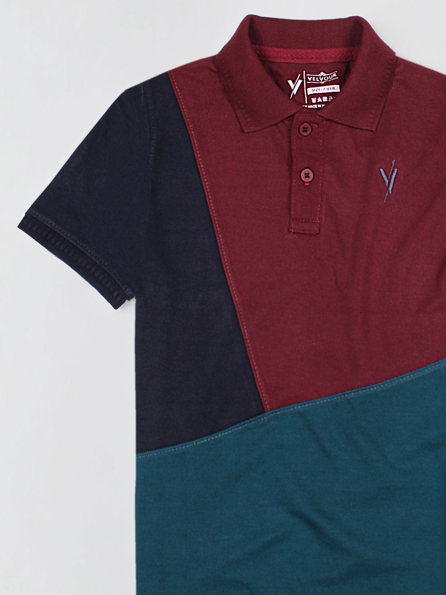 Boys Polo Shirt (Short Sleeve) By Velvour Art# VBP03-Panel-A - Velvour Shop