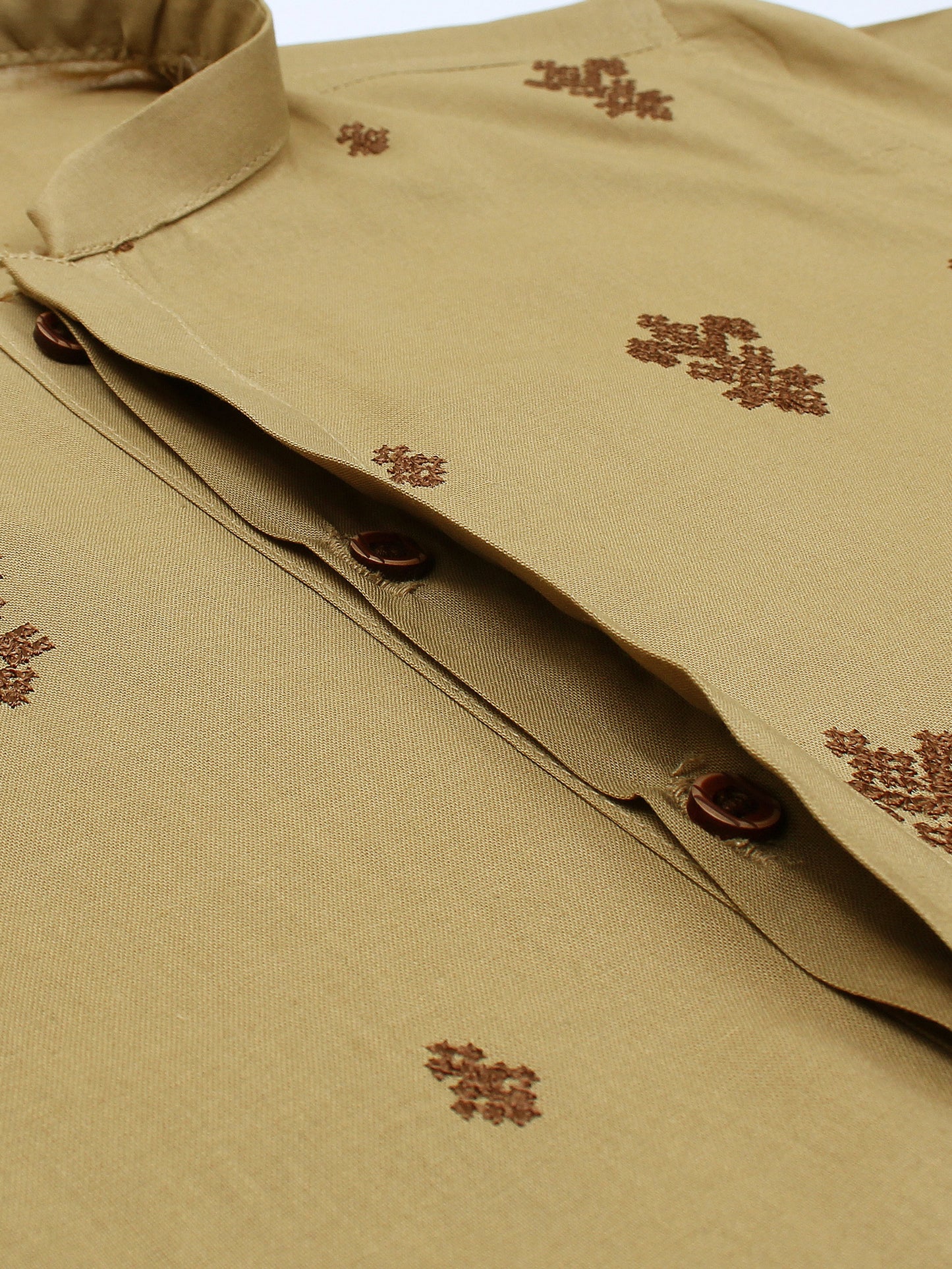 Boys Embroidered Kurta ART VB151 Beige
