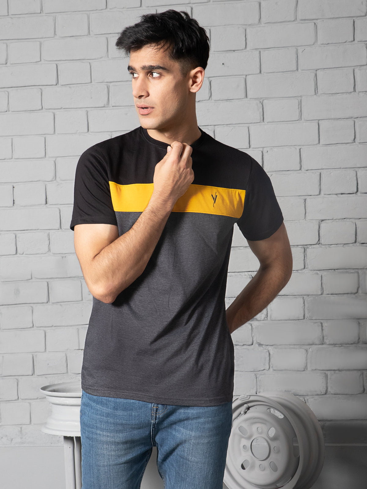 Mens T-Shirt Summer Single Jersey Art #VMT01-A - Velvour Shop