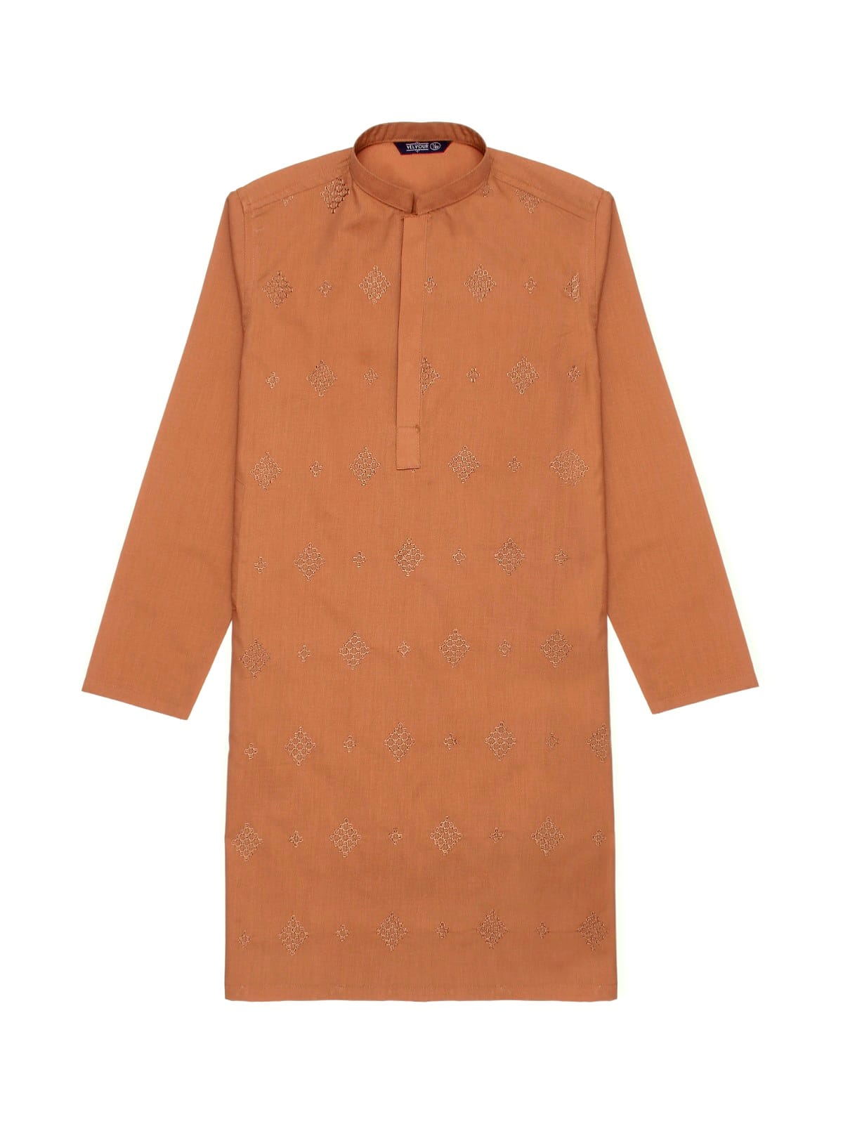 Boys Embroidered Kurta ART VB136 Tawny