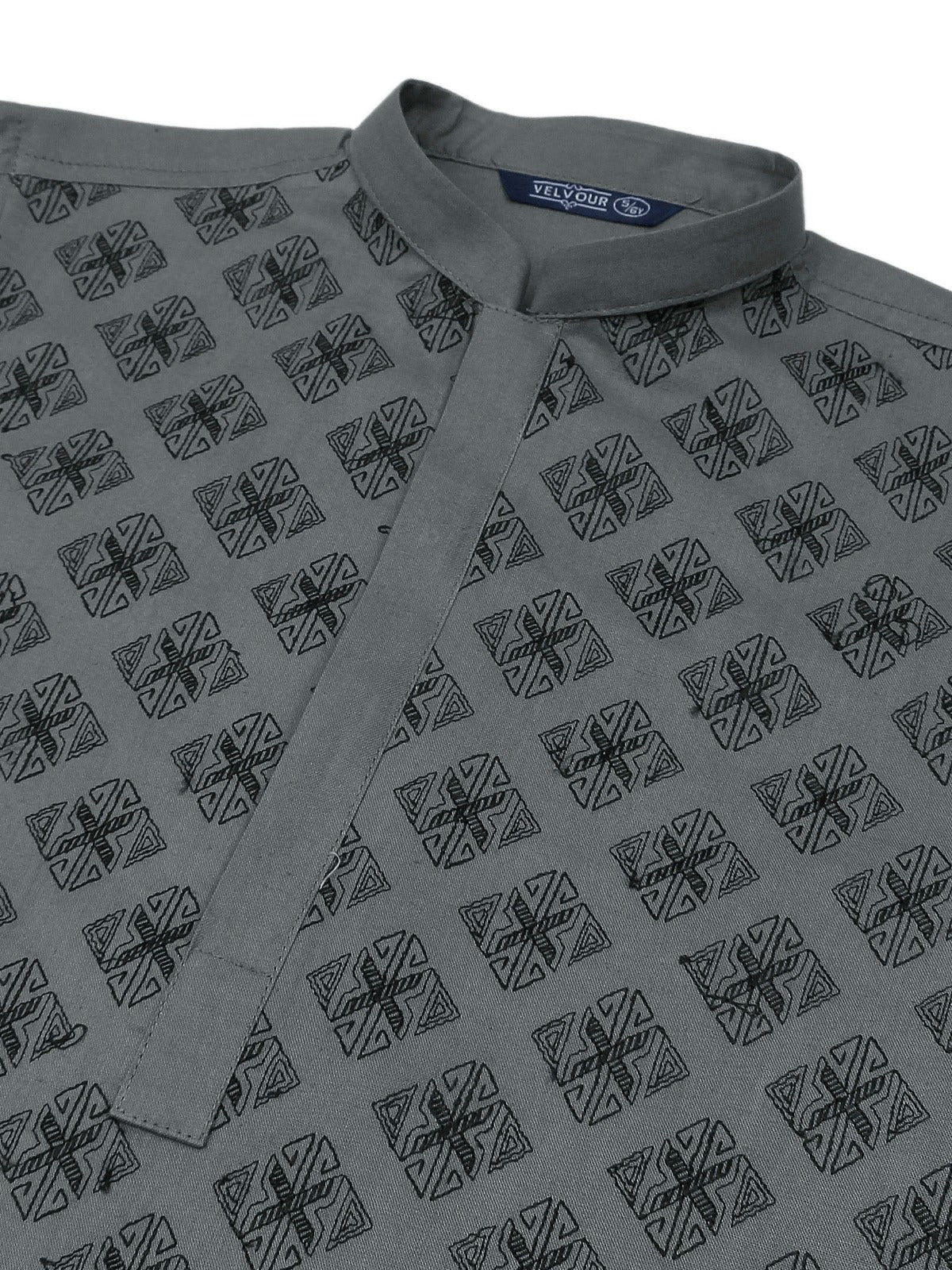 Boys Embroidered Kurta ART VB141 Malaysian Grey