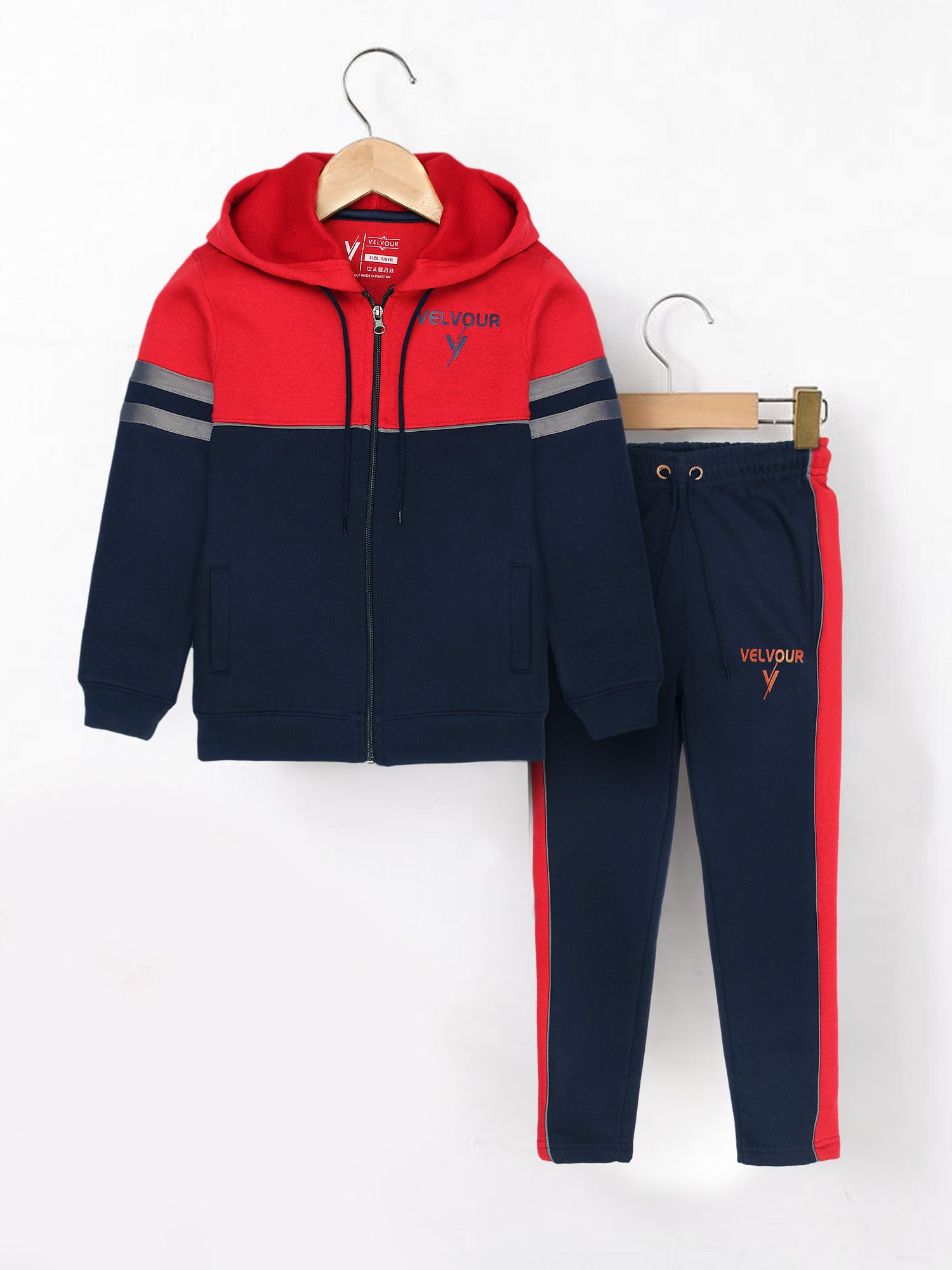 Hooded Tracksuit For Boys & Girls, Fleece #VWT08-A