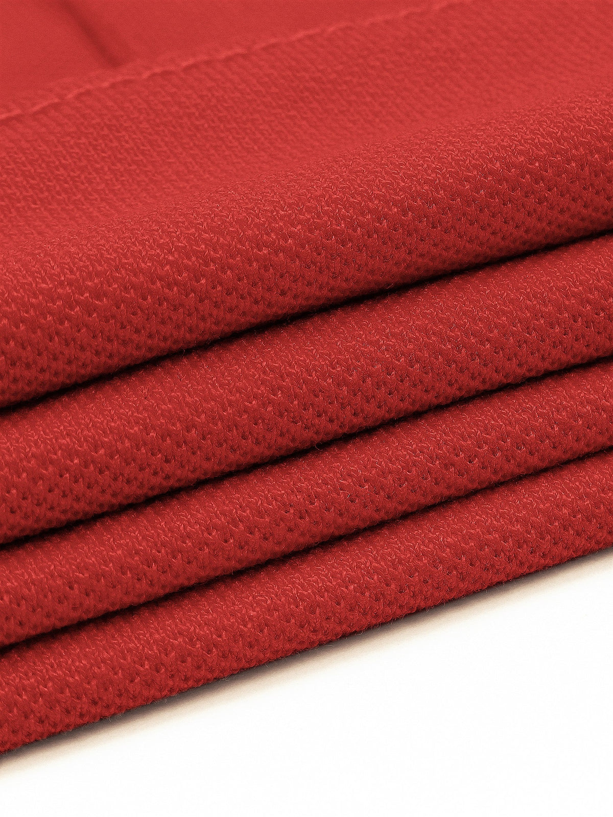 Tipping Collar Polo Shirt For Mens Plain Red