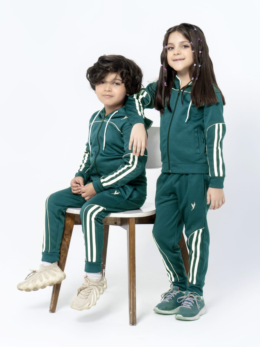 Hooded Tracksuit For Boys & Girls, Poly Athletic Fleece #VWT05-D