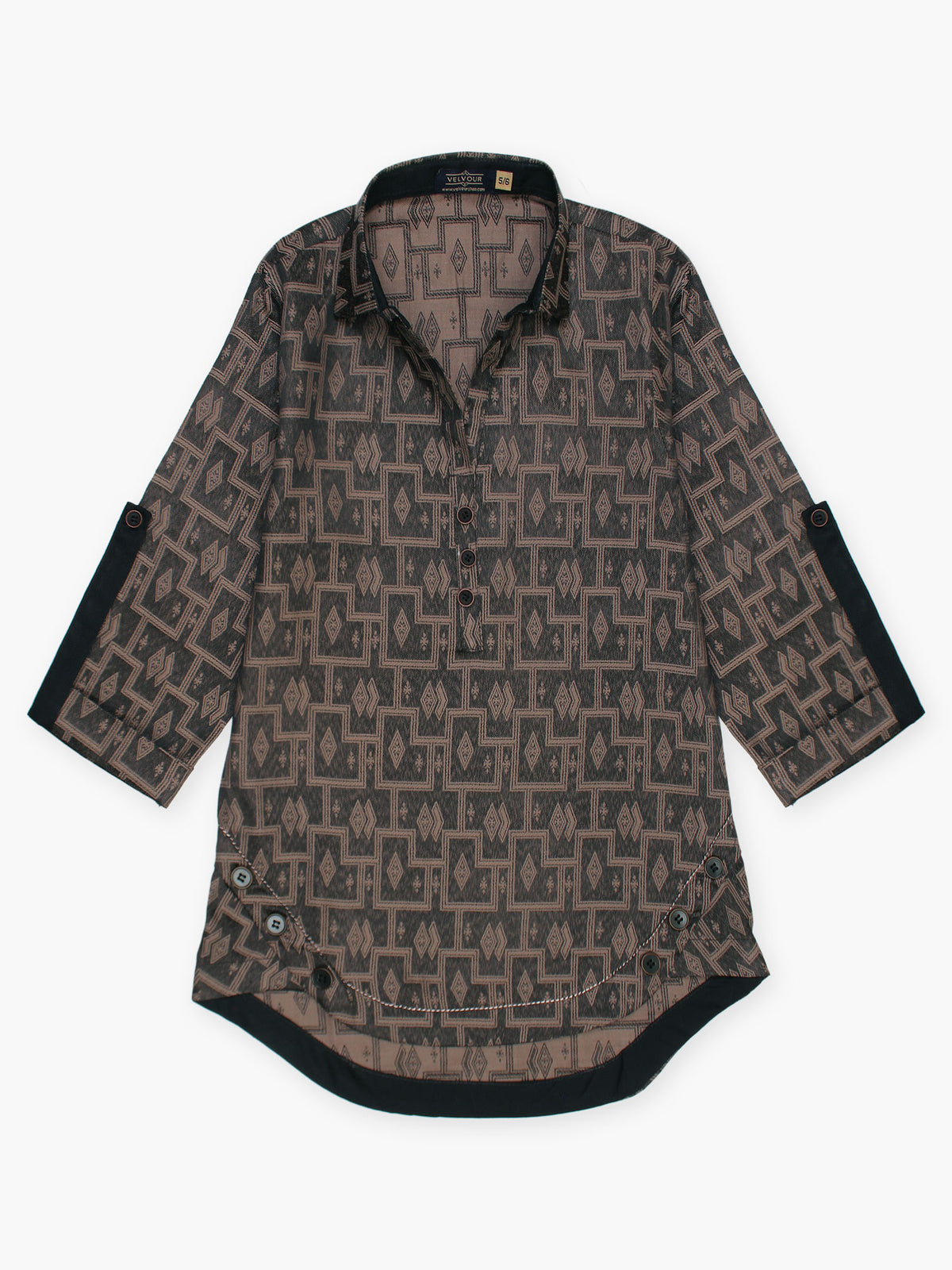 Girls Winter Jacquard Shirt VG124-C