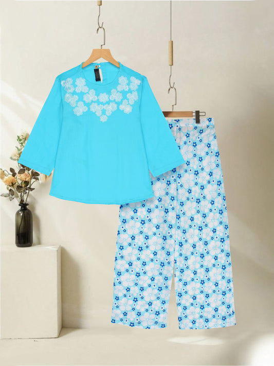 Embroidered Girls Co Ord Set VG162-C