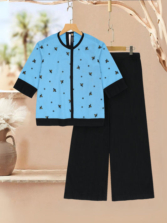Embroidered Girls Co Ord Set VG168-A