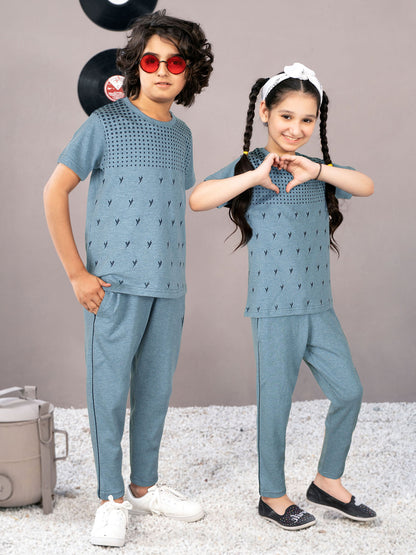 Summer Tracksuit For Boys & Girls Single Jersey Fabric VBTS-22C