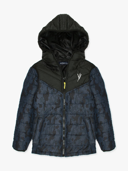 Full Sleeves Hooded Puffer Jacket Boys & Girls VJ16-B