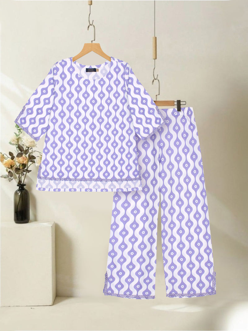 Girls Summer 2Pcs Embroidered Suit VG172-A