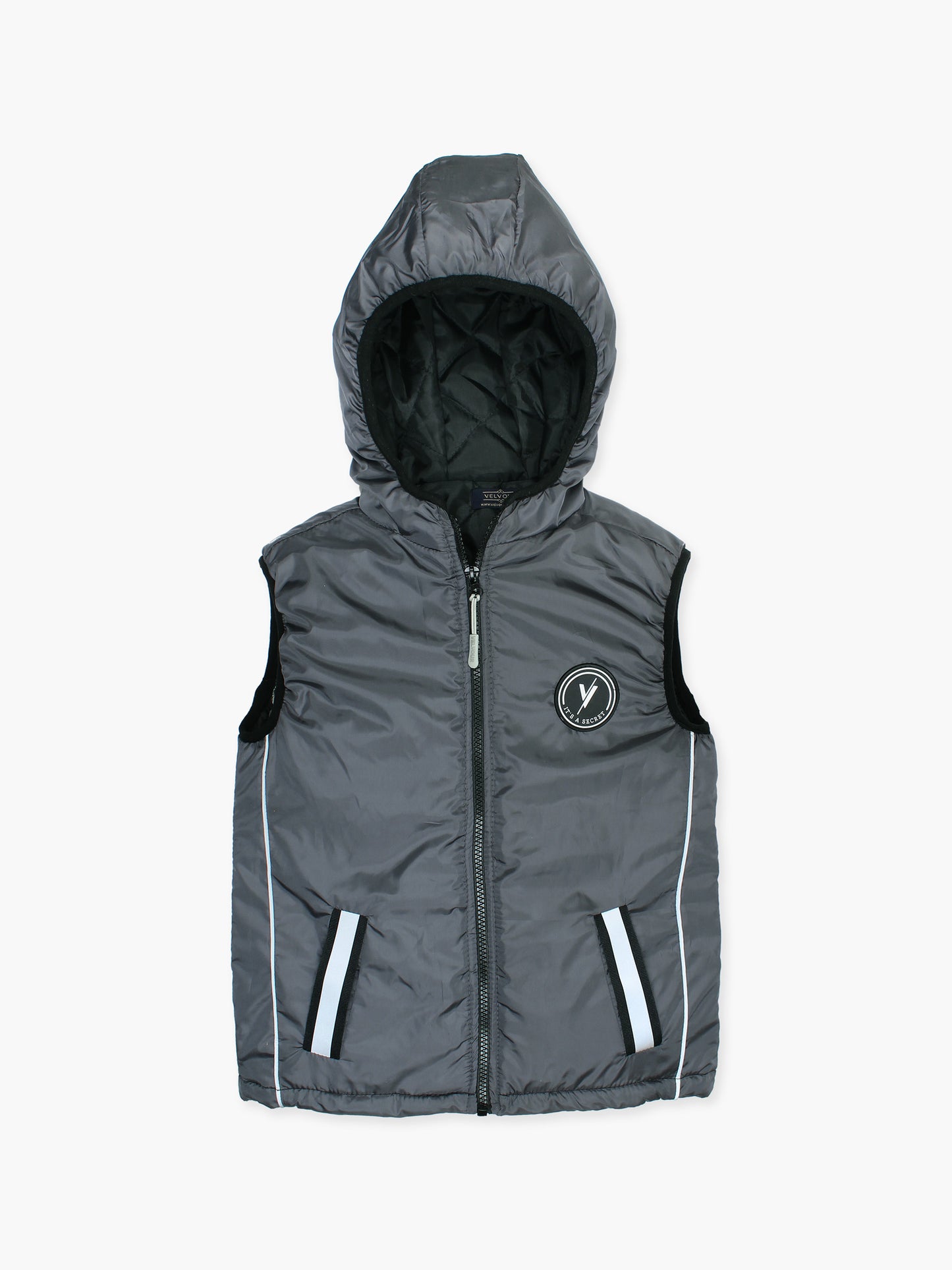Sleeveless Hooded Puffer For Boys & Girls VJ77-B