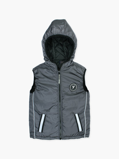 Sleeveless Hooded Puffer For Boys & Girls VJ77-B