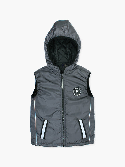 Sleeveless Hooded Puffer For Boys & Girls VJ77-B