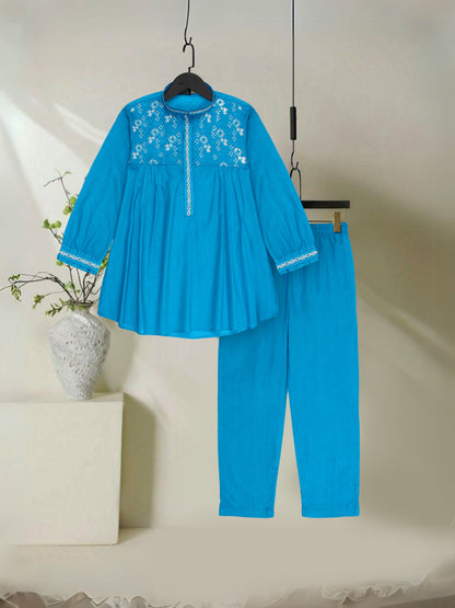 Embridered Girls Co Ord Set VG175-A