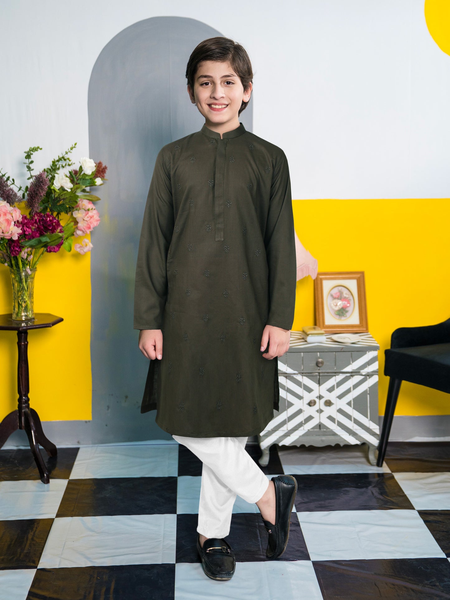 Boys Embroidered Kurta ART VB185