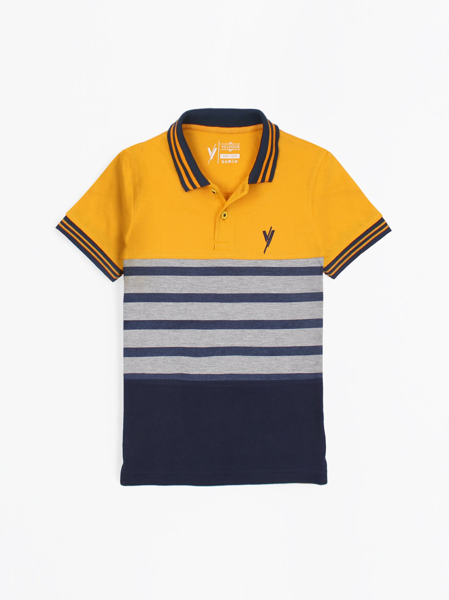 Tipping Collar Plain Polo Shirt VP12-A