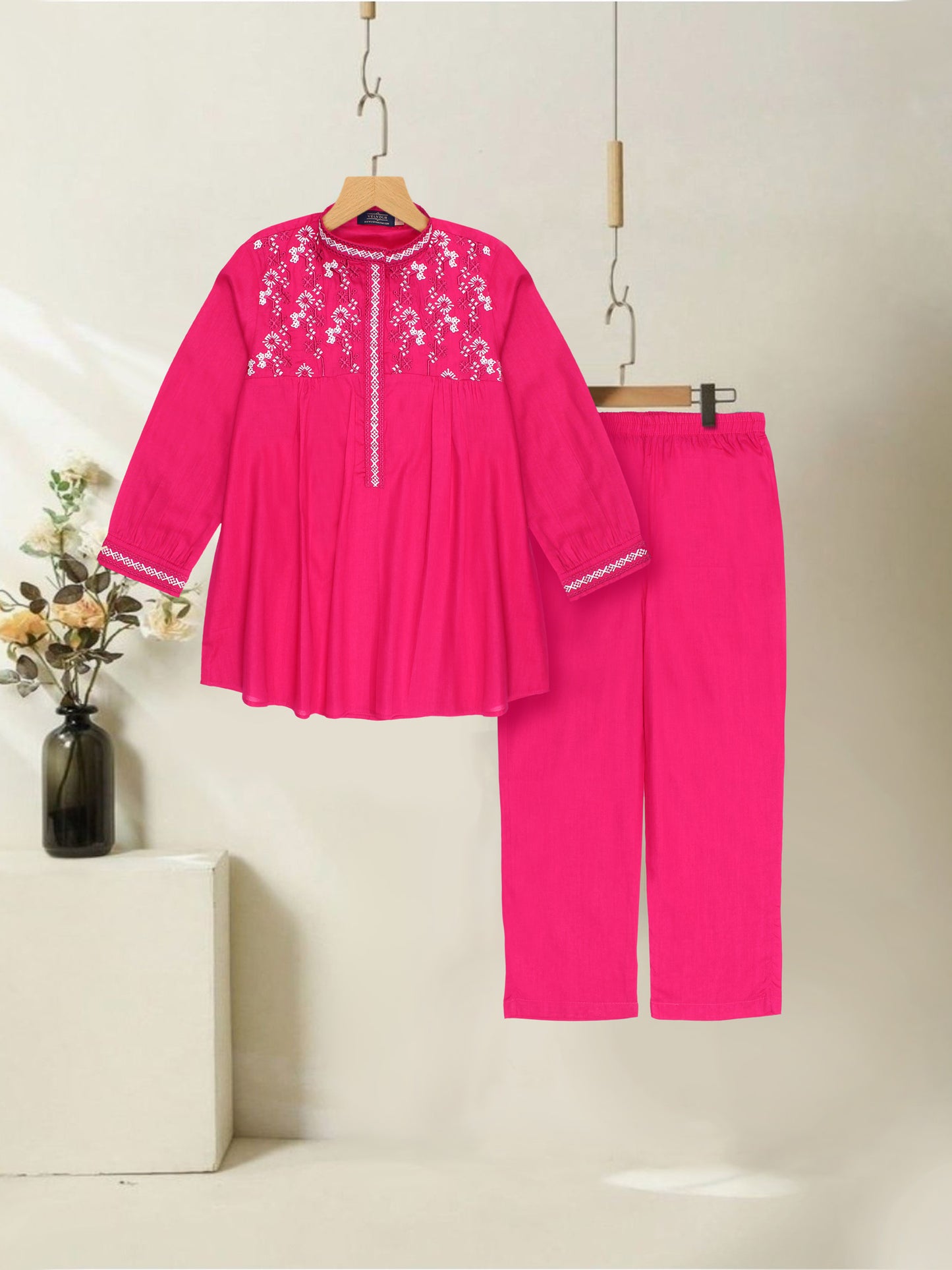 Embridered Girls Co Ord Set VG175-B