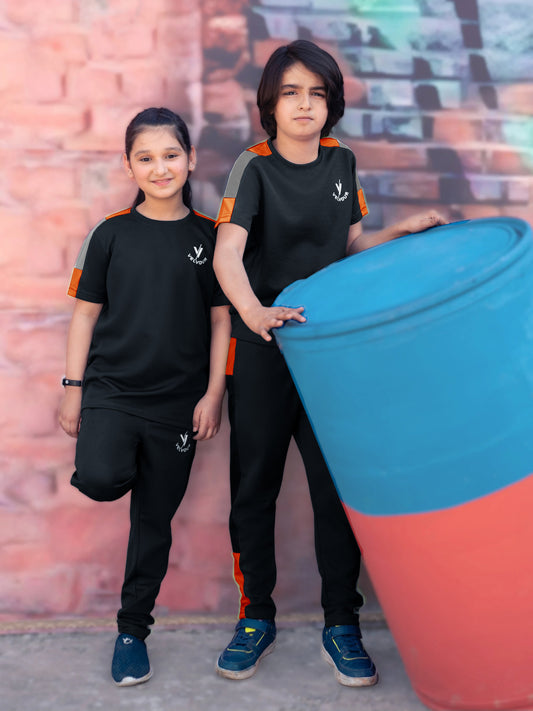 Tracksuit For Boys & Girls Poly athletic Fabric VST43-A