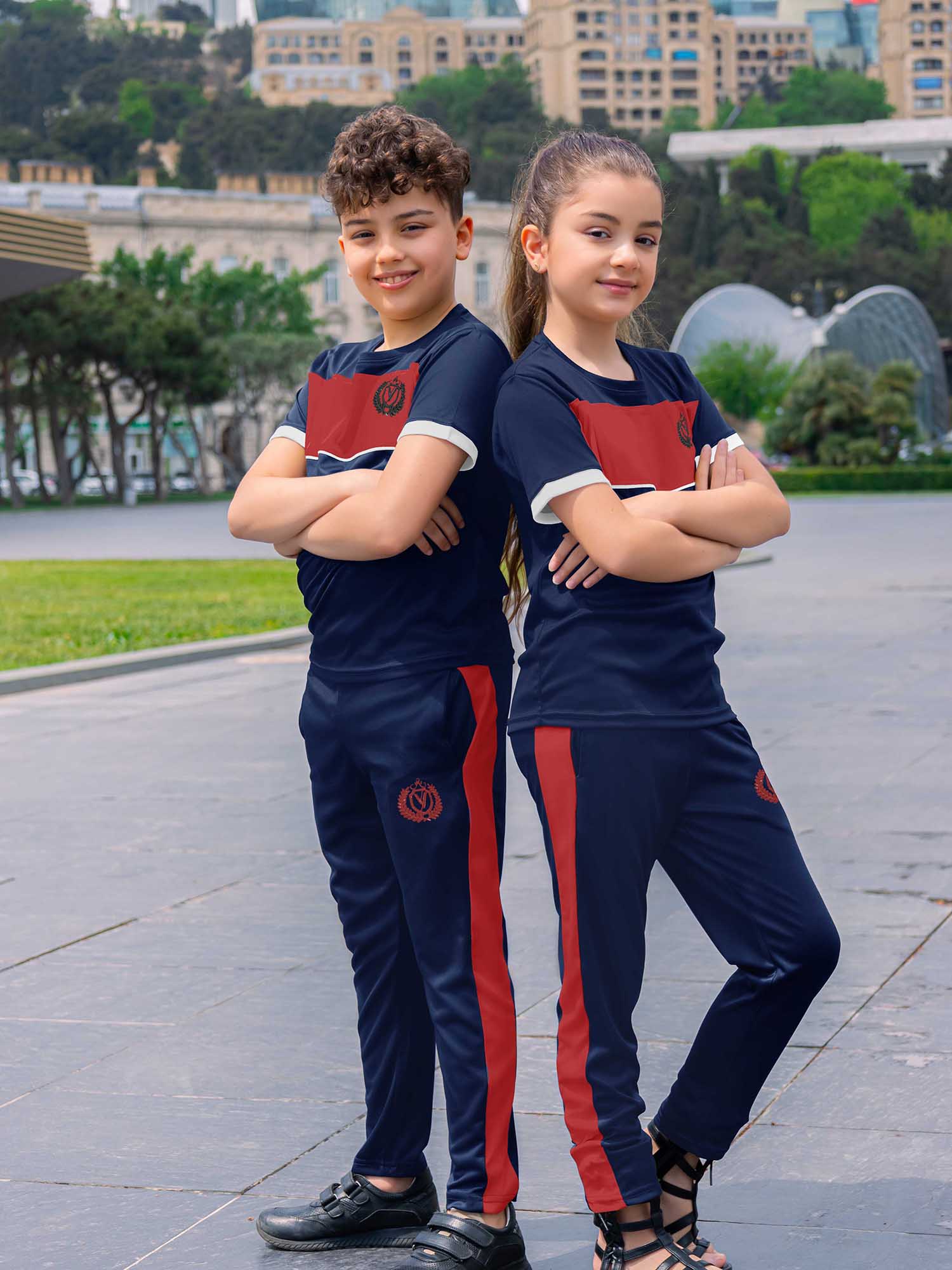 Tracksuit For Boys & Girls Poly athletic Fabric VST47-A