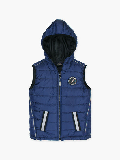Sleeveless Hooded Puffer For Boys & Girls VJ62-A