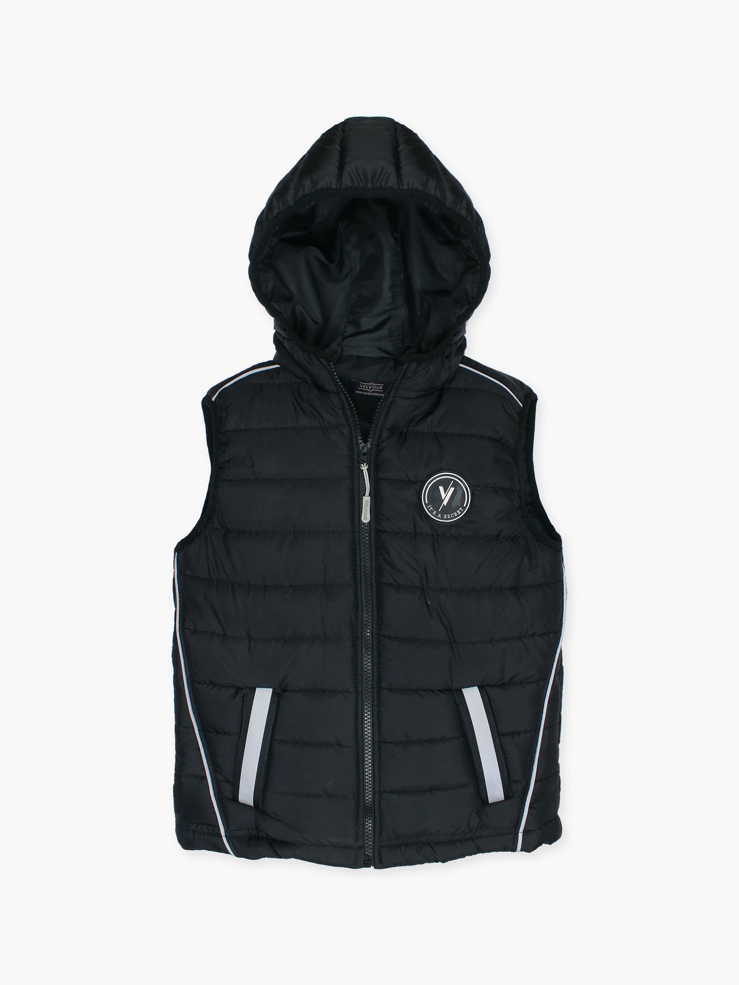 Sleeveless Hooded Puffer For Boys & Girls VJ62-B