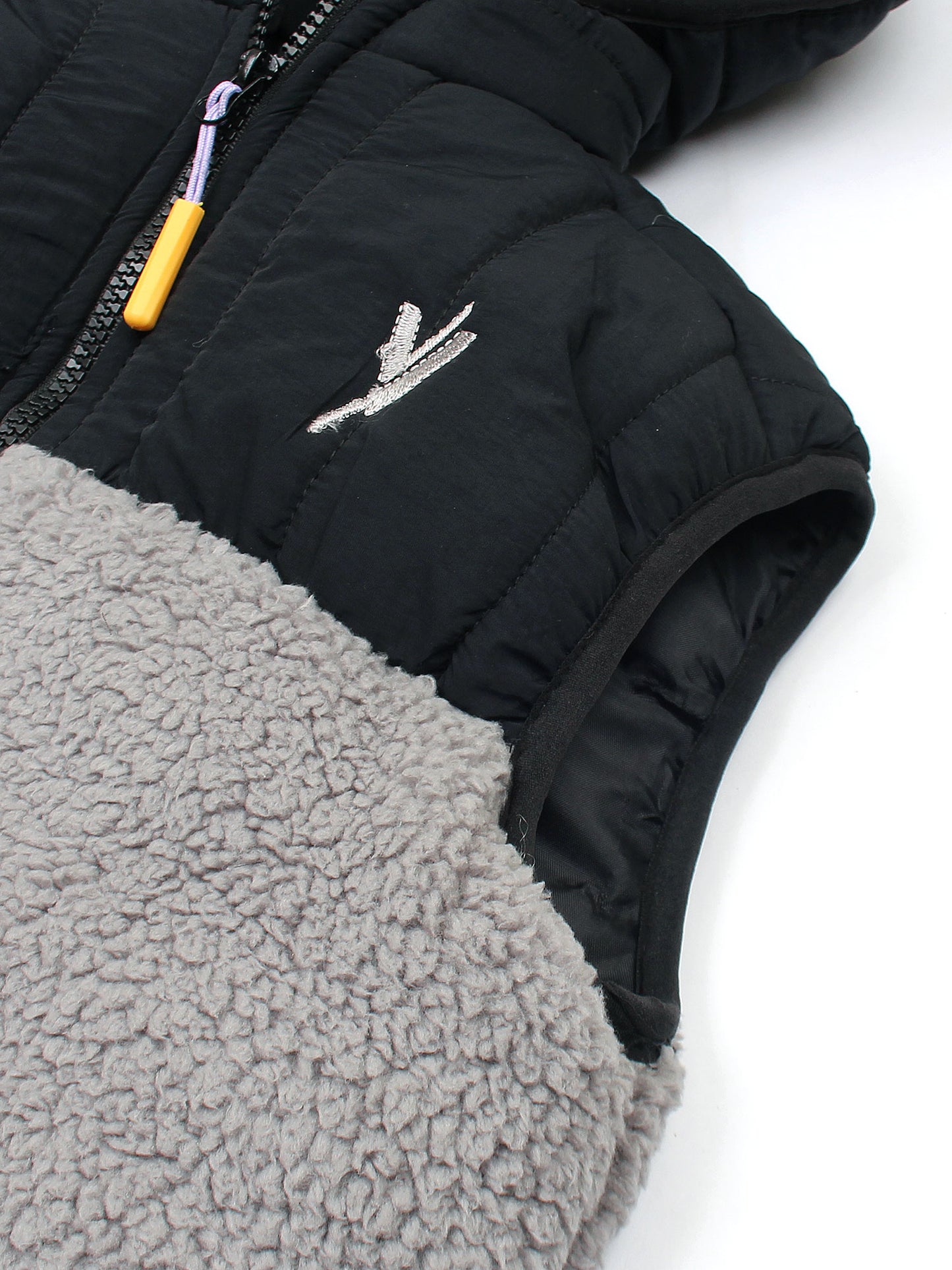 Sleeveless Hooded Fur Jacket For Boys & Girls VJ42-A
