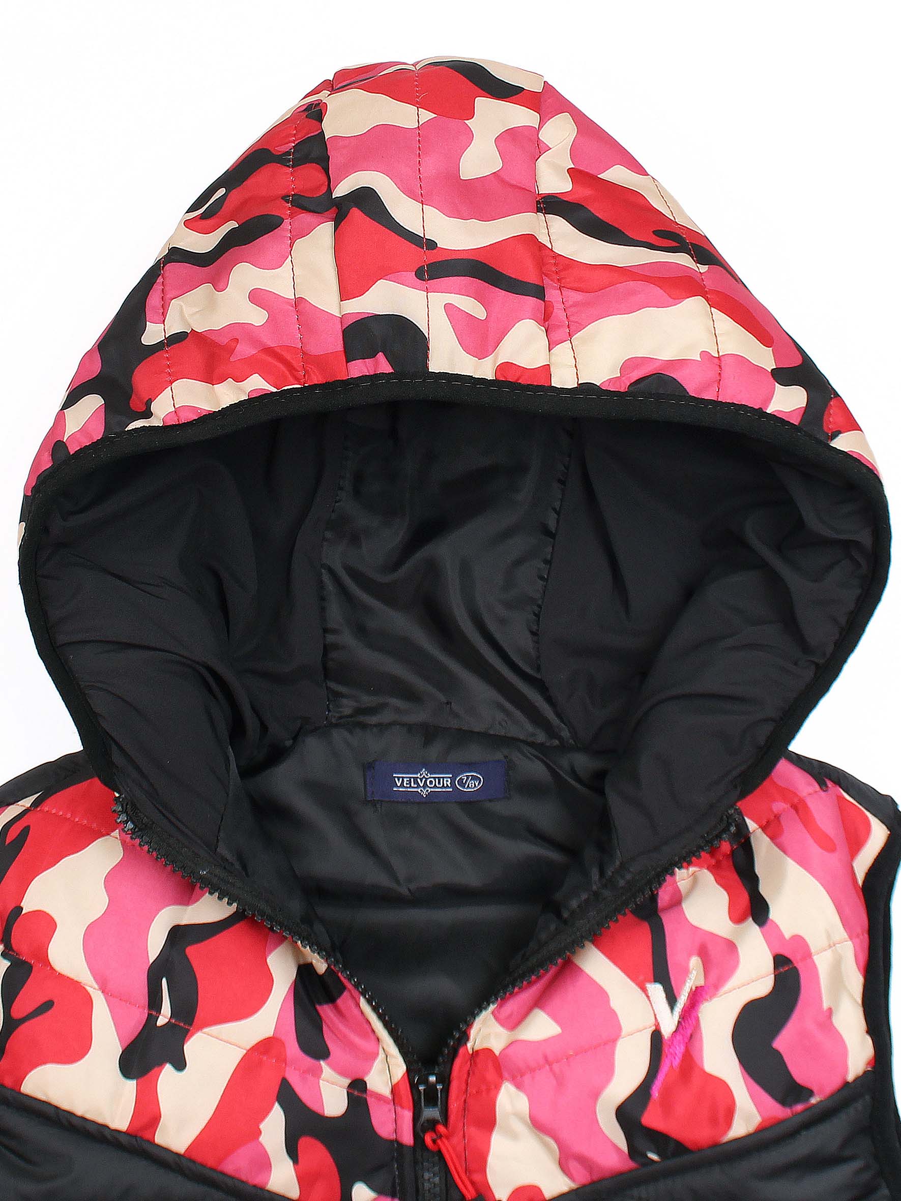 Sleeveless Hooded Puffer Jacket Girls VJ15-A