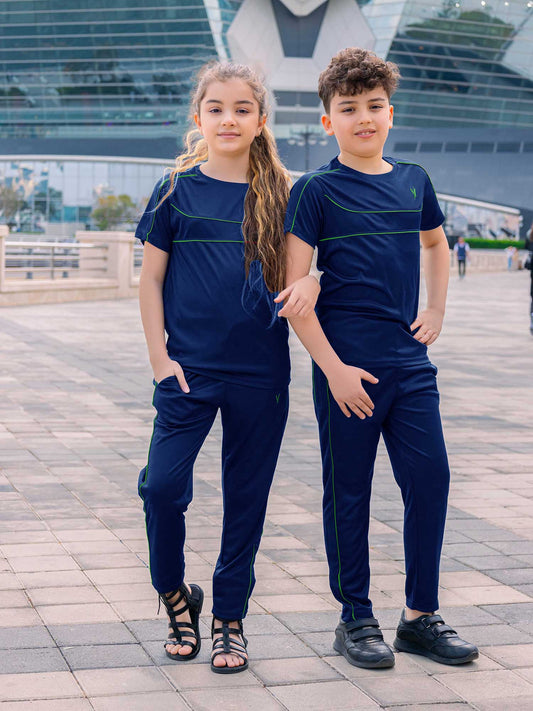 Tracksuit For Boys & Girls Poly athletic Fabric VST46-C