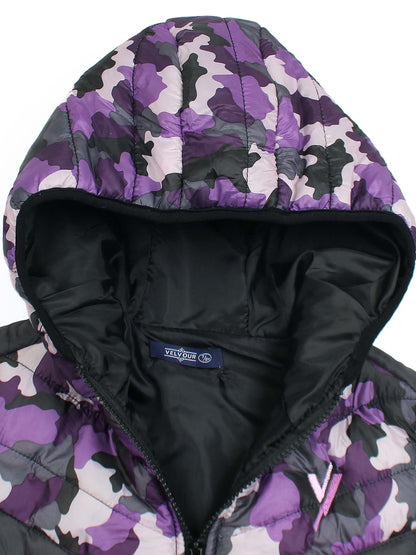 Sleeveless Hooded Puffer Jacket Girls VJ15-BB
