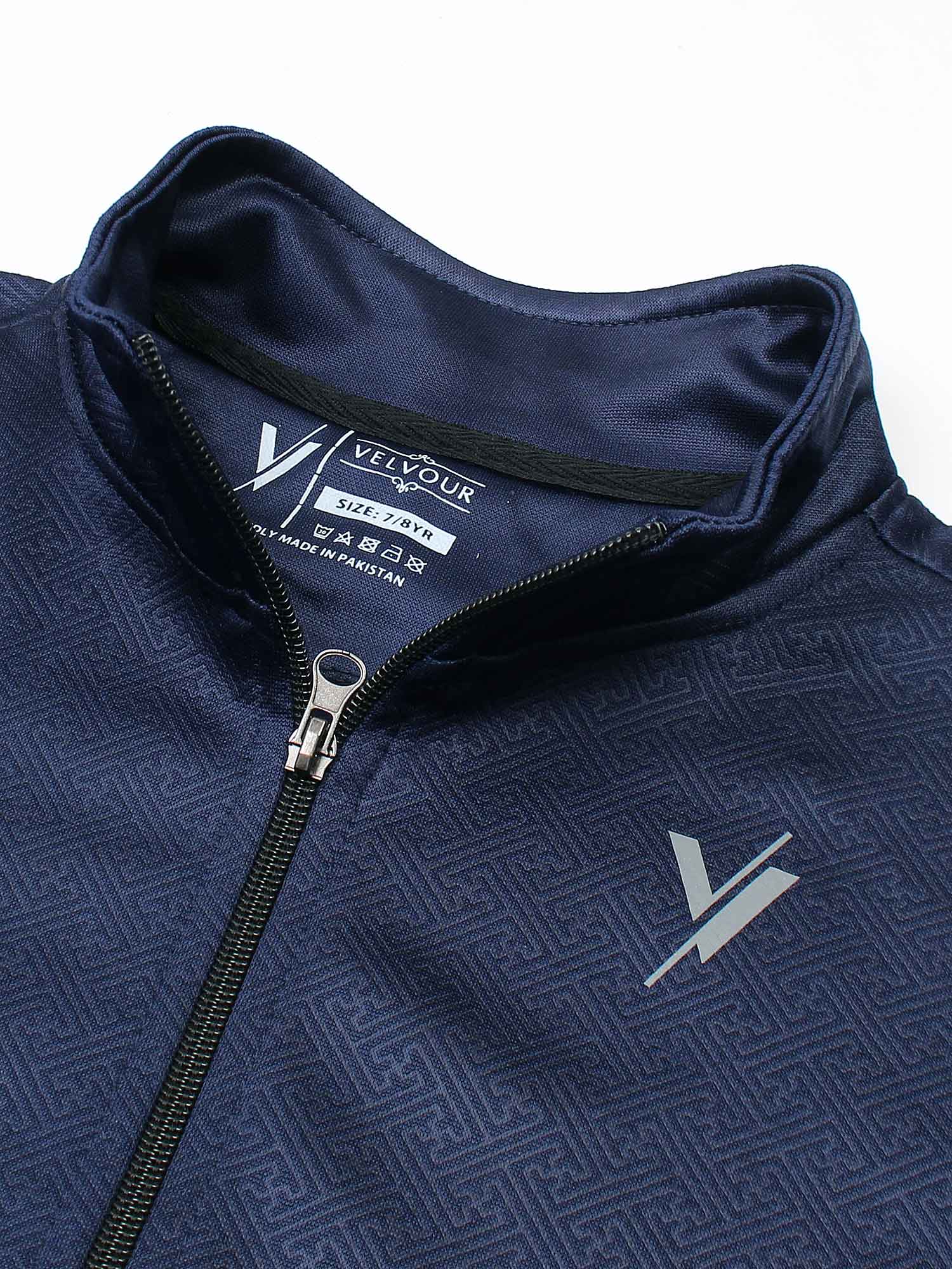 Mock Neck Tracksuit For Boys & Girls, Fleece #VWT32-A