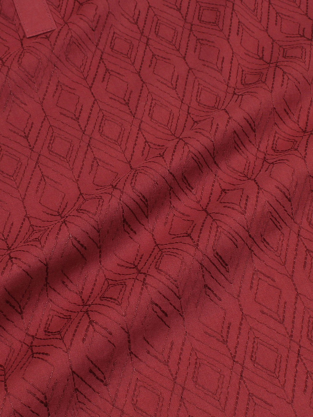 Velvour Boys Embroidered Kurta Maroon VB158