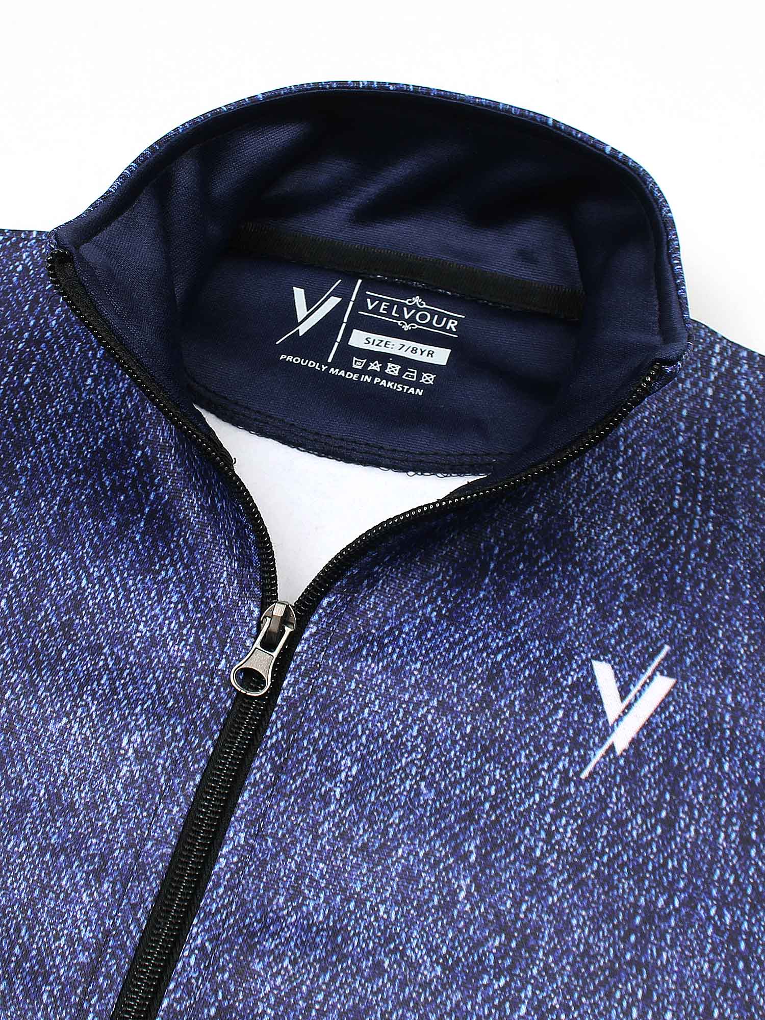 Mock Neck Tracksuit For Boys & Girls, Fleece #VWT33-A