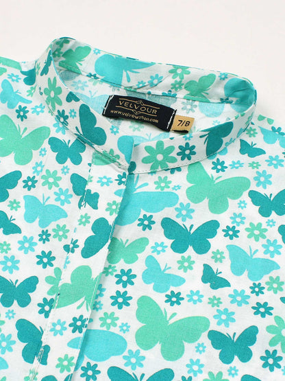 Printed Girls Co Ord Set VG163-A
