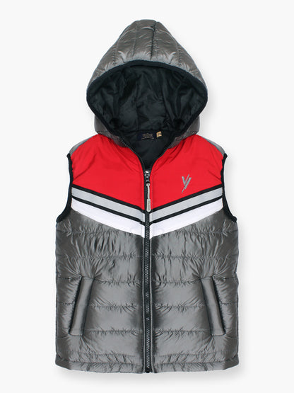 Sleeveless Hooded Puffer For Boys & Girls VJ57-A