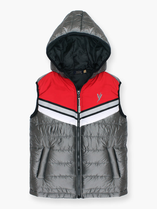 Sleeveless Hooded Puffer For Boys & Girls VJ57-A